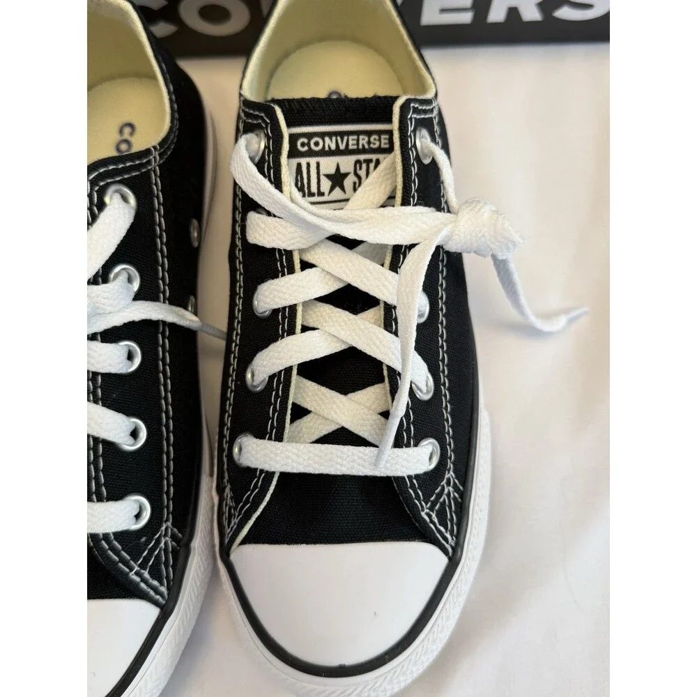 Kids Converse Chuck Taylor All Star OX Black & White Sneaker Lace Up New
